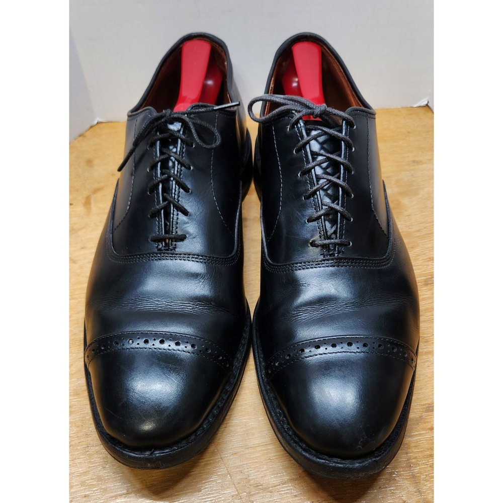 Allen Edmonds Fifth Avenue Mens 11 D Black Leather Cap Toe Oxford Shoes 5705